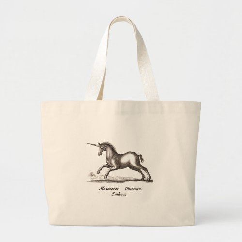 Unicorn Classic Running Magic Woodland Creature Large Tote Bag