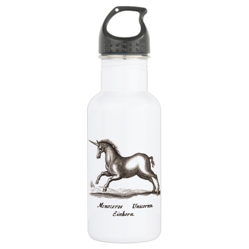 Unicorn Classic Running Magic Woodland Creature Stainless Steel Water Bottle