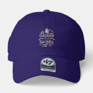 Unicorn Classroom Full of Sparkles Original Merch 47 Brand Hat
