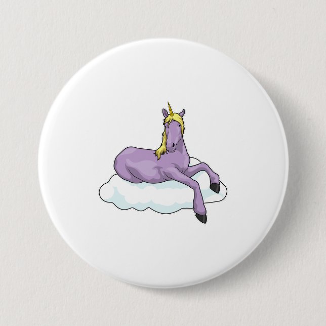 Unicorn Cloud Button (Front)
