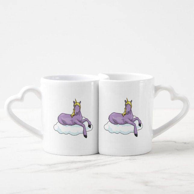 Unicorn Cloud Coffee Mug Set (Front Nesting)