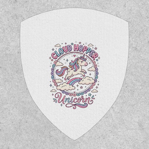Unicorn Cloud Hopper Unicorn Playful Cute Gift Des Patch