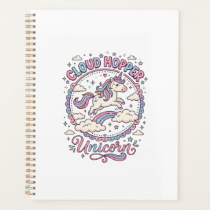 Unicorn Cloud Hopper Unicorn Playful Cute Gift Des Planner