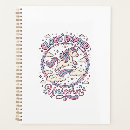 Unicorn Cloud Hopper Unicorn Playful Cute Gift Des Planner