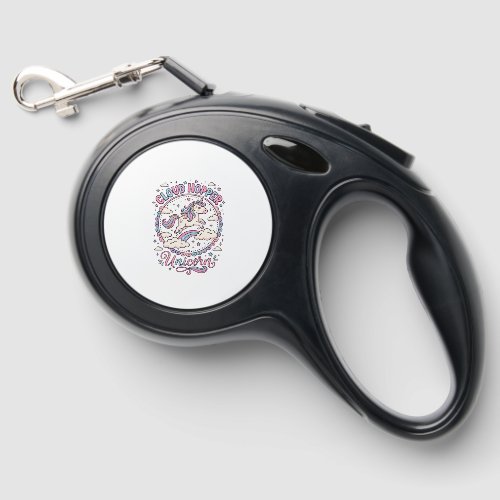 Unicorn Cloud Hopper Unicorn Playful Cute Gift Des Retractable Pet Leash