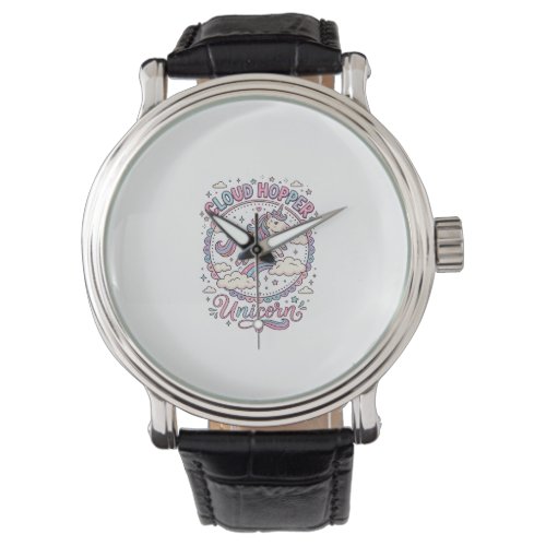 Unicorn Cloud Hopper Unicorn Playful Cute Gift Des Watch