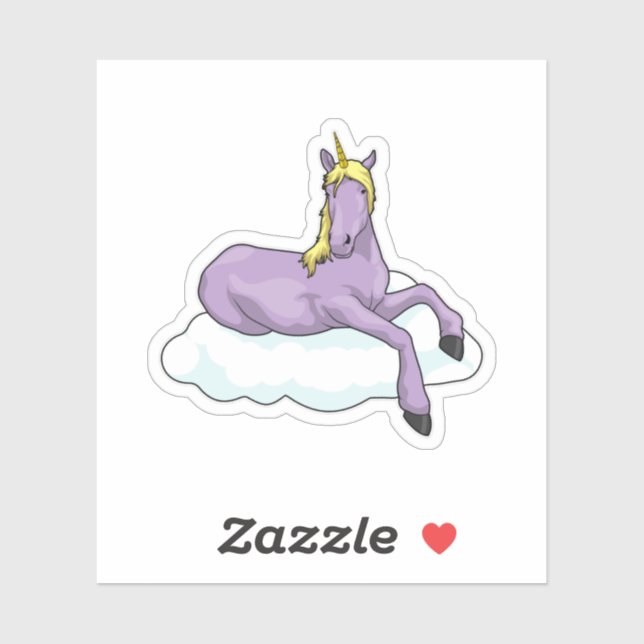 Unicorn Cloud Sticker (Sheet)