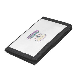 Unicorn Cloudicorn Dreams Trendy Graphic Tee Desig Tri-fold Wallet