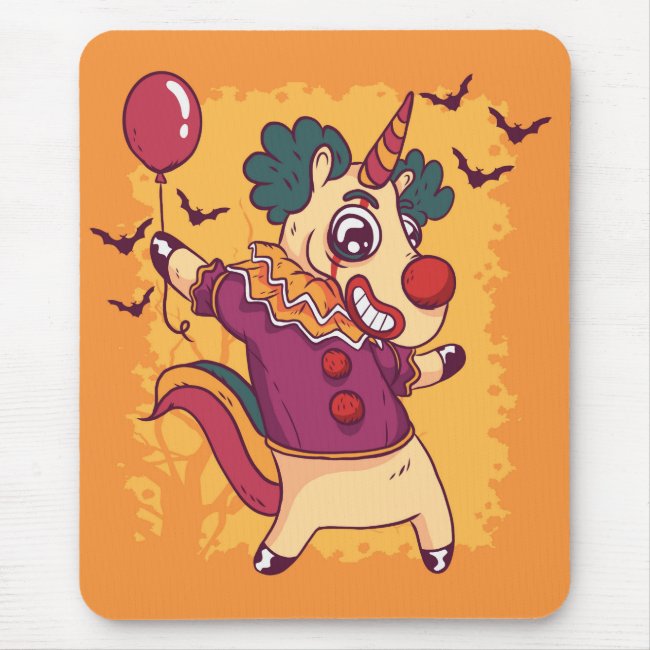 Unicorn Clown Mouse Pad
