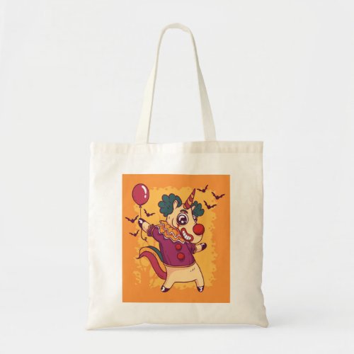Unicorn Clown Tote Bag