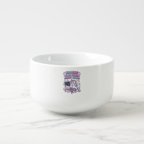 Unicorn Coding Unicorn Debug Squad Charming Market Soup Mug