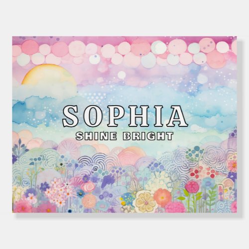 *~* UNICORN COLOR AP96 Reverse FLOWERS Happy Foam Board