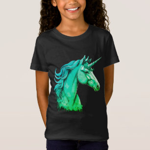 Unicorn Colorful Fantasy Art T-Shirt for Girls