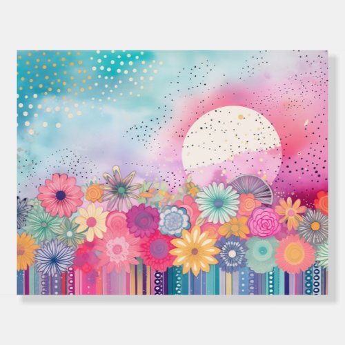 *~* UNICORN COLORS - Reverse  Motivational Rainbow Foam Board