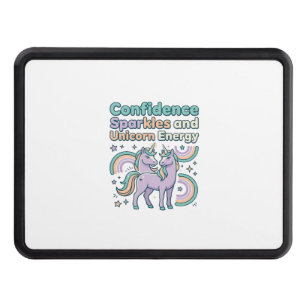 Unicorn Confidence Sparkles and Unicorn Energy Tre Hitch Cover