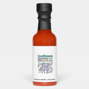 Unicorn Confidence Sparkles and Unicorn Energy Tre Hot Sauces