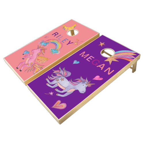 Unicorn Cornhole Set for Kids