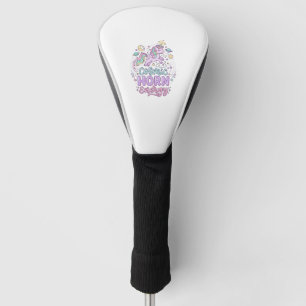 Unicorn Cosmic Horn Energy Cute Pastel Graphic Tee Golf Head Cover