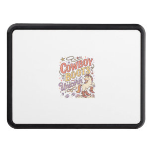 Unicorn Cowboy Boots Unicorn Whimsical Zazzle Desi Hitch Cover