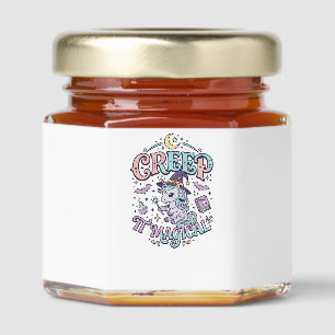 Unicorn Creep It Magical Retro Style T-Shirt Desig Honey Jar Favors
