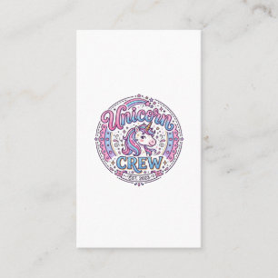 Unicorn Crew Playful Print on Demand Design_1 Business Card