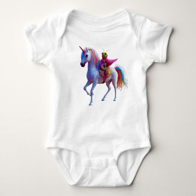 Unicorn Critter  Baby Bodysuit (Front)