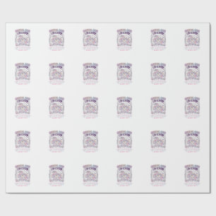 Unicorn Crystal Core Unicorn Adorable Vector Desig Wrapping Paper