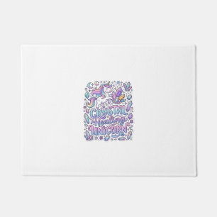 Unicorn Crystal Healing Unicorn Gift Idea Vector D Doormat