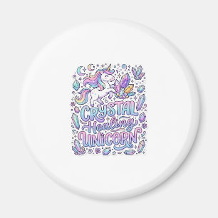 Unicorn Crystal Healing Unicorn Gift Idea Vector D Magnet