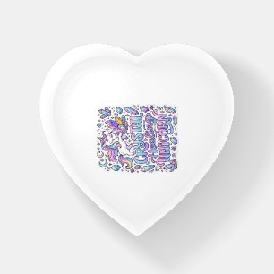 Unicorn Crystal Healing Unicorn Gift Idea Vector D Paperweight