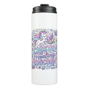 Unicorn Crystal Healing Unicorn Gift Idea Vector D Thermal Tumbler