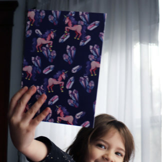 Unicorn Crystals Birthday Party Invitation