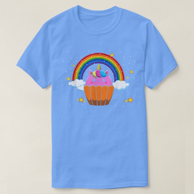 Unicorn Cupcake For Baker Or Baking Fans  T-Shirt (Design Front)