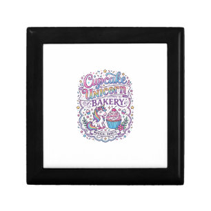 Unicorn Cupcake Unicorn Bakery White Background Pr Gift Box