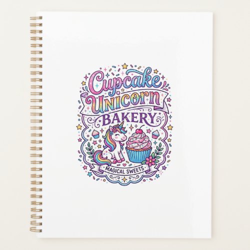 Unicorn Cupcake Unicorn Bakery White Background Pr Planner