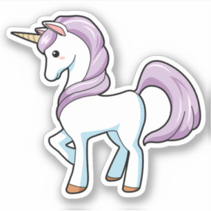 Unicorn Custom-Cut Vinyl Sticker