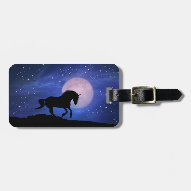 Unicorn Custom Luggage Tag (Front Horizontal)