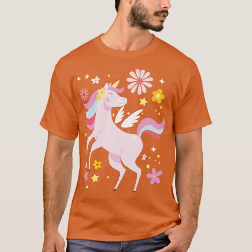 Unicorn Cute Children Girl  T_Shirt