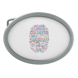 Unicorn Cute Colorful and a Little Magical Origina Belt Buckle