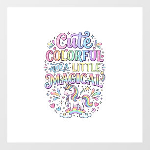 Unicorn Cute Colorful and a Little Magical Origina Floor Decals