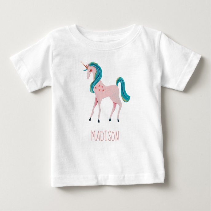 Unicorn cute kids girls baby T-Shirt