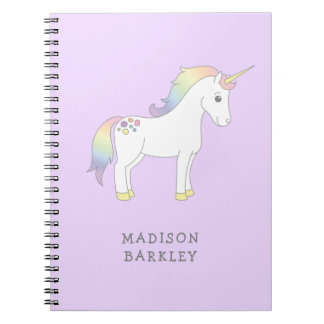 Unicorn Cute Kids Pastel Notebook