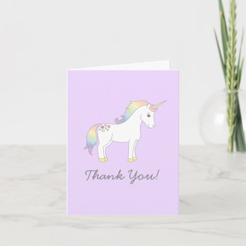 Unicorn Cute Kids Pastel Stationary Cards