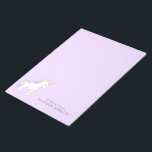 Unicorn Cute Kids Pastel Stationary Notepad<br><div class="desc">Add your child's name to this adorable cute pastel unicorn stationary note pad!  Perfect for a kid that loves animals and also loves writing letters!  Great for children that love rainbows and magic,  both boys and girls!  Makes a great gift for any kid too!</div>