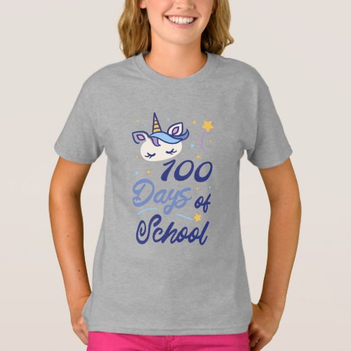 Unicorn cute school quote design T_Shirt