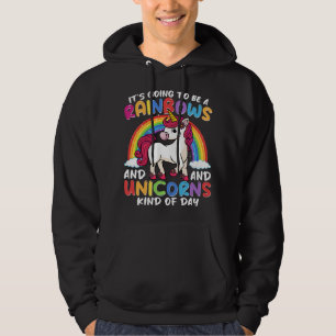 Unicorn Cute Whimsical Funny Rainbows And Unicorns Hoodie