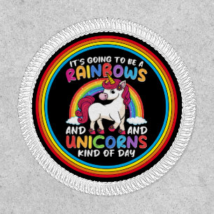 Unicorn Cute Whimsical Funny Rainbows And Unicorns Patch