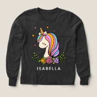 Unicorn Cute Whimsical Girly Personalized Name