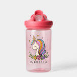 Unicorn Cute Whimsical Girly Personalized Name Water Bottle<br><div class="desc">Unicorn Cute Whimsical Girly Pink Floral Personalized Name Water Bottle features a cute unicorn with stars,  hearts and flowers. Perfect for back to school,  birthday party gifts and favors,  personalized Christmas gifts for girls and more. Designed by ©Evco Studio www.zazzle.com/store/evcostudio</div>