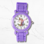 Unicorn Cute Whimsical Girly Pink Floral Girl's Watch<br><div class="desc">Unicorn Cute Whimsical Girly Pink Floral Personalized Name Girl's Watch features a cute unicorn with stars,  hearts and flowers. Personalized with your name. Perfect gifts for girls for birthday,  Christmas,  holidays and more. Designed by ©Evco Studio www.zazzle.com/store/evcostudio</div>